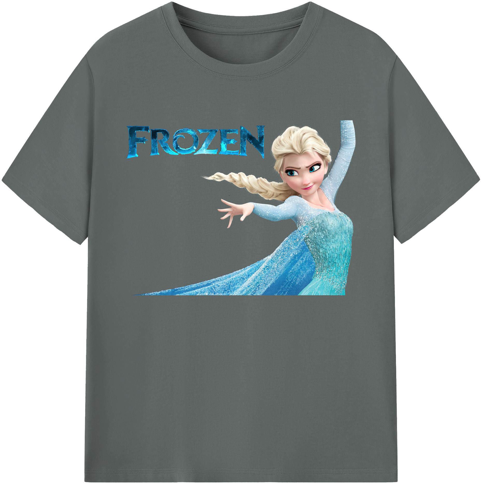 （画像用） アナと雪の女王 アンナ エルサ Frozen Anna Elsa 綿100％ メンズ半袖Tシャツ｜肌触りやわらか＆通気性